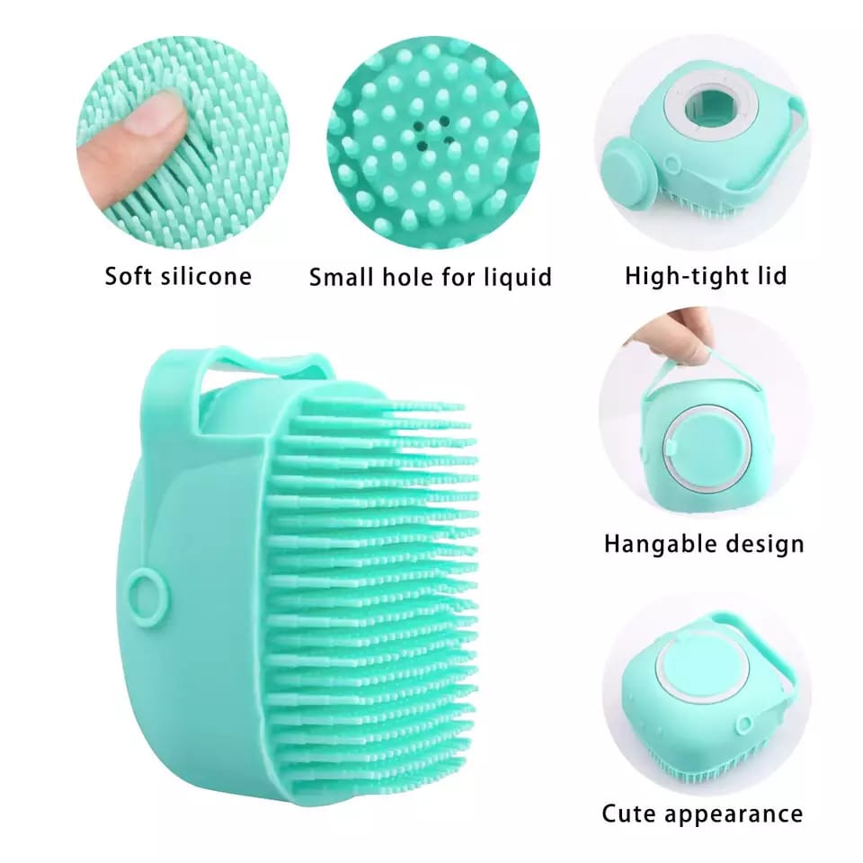 Silicone Body Brush Scrubber With Soap Dispenser - Gentle Exfoliating Shower  Brush For Smooth And Radiant Skin - Temu